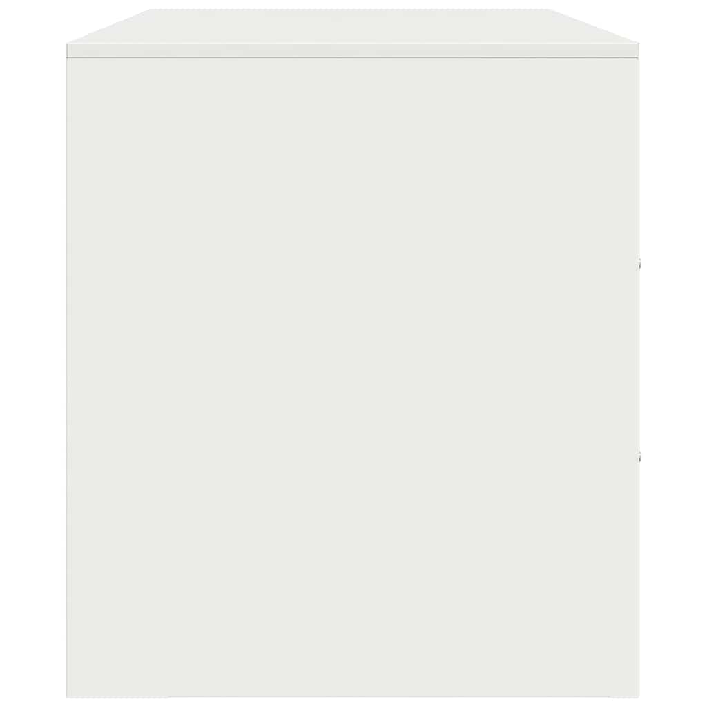 TV Cabinets 2 pcs White 67x39x44 cm Steel