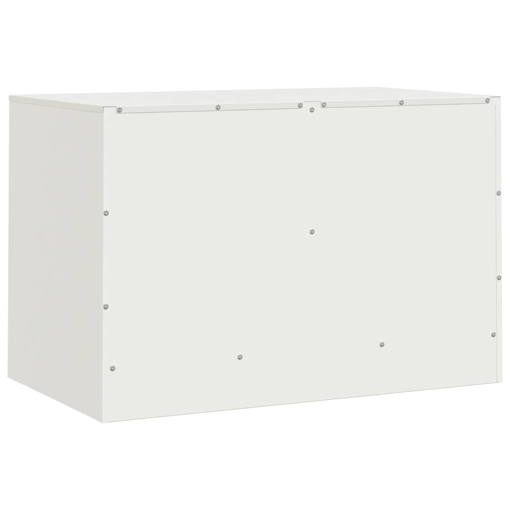TV Cabinets 2 pcs White 67x39x44 cm Steel
