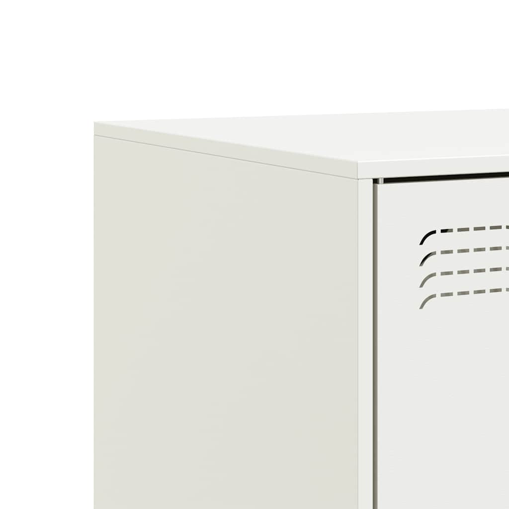 TV Cabinets 2 pcs White 67x39x44 cm Steel