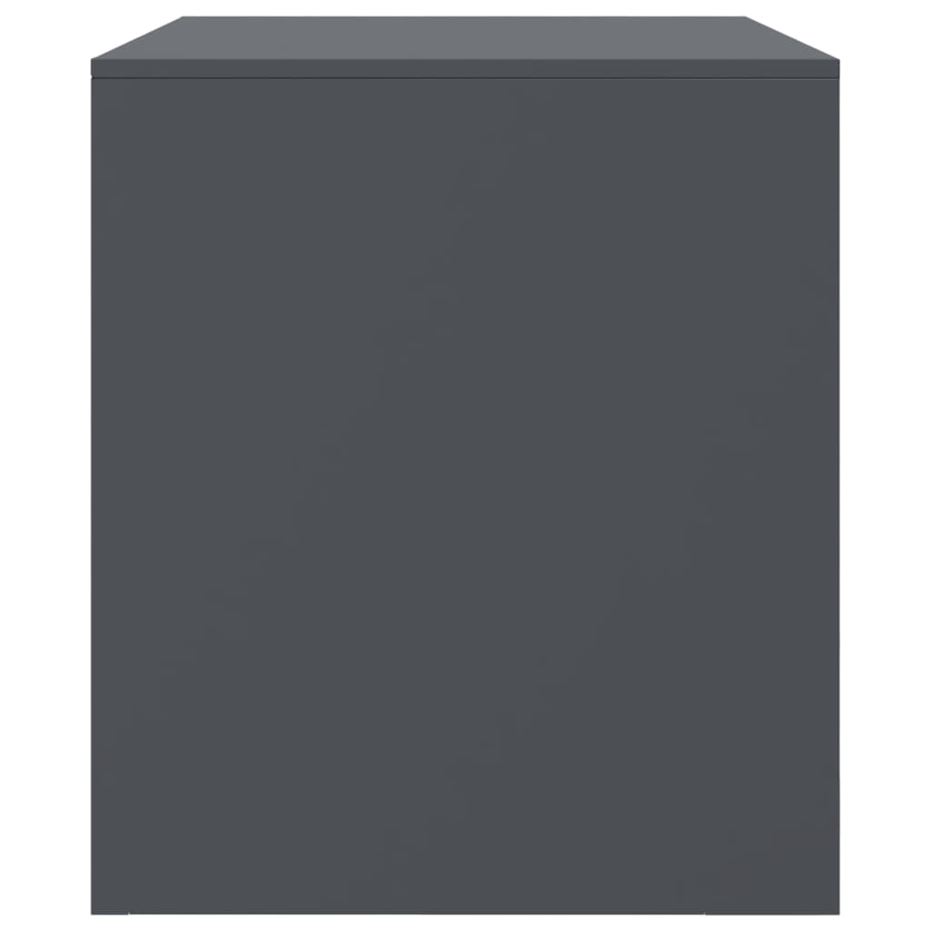 TV Cabinets 2 pcs Anthracite 67x39x44 cm Steel