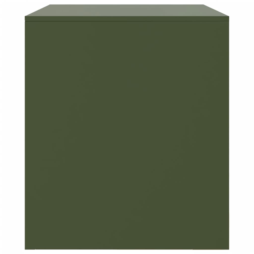 TV Cabinet Olive Green 67x39x44 cm Steel