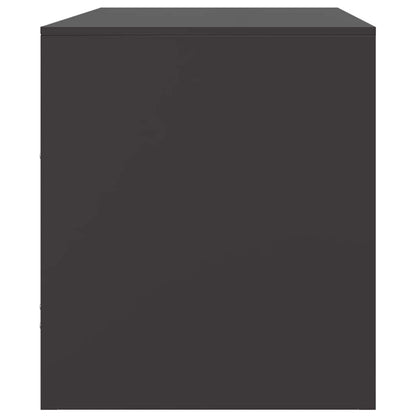 TV Cabinets 2pcs Black 67x39x44 cm Steel