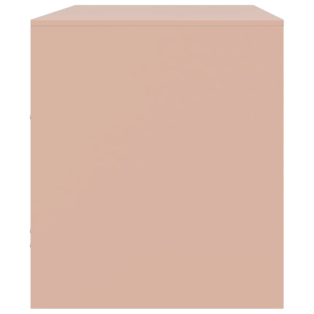 TV Cabinets 2 pcs Pink 67x39x44 cm Steel