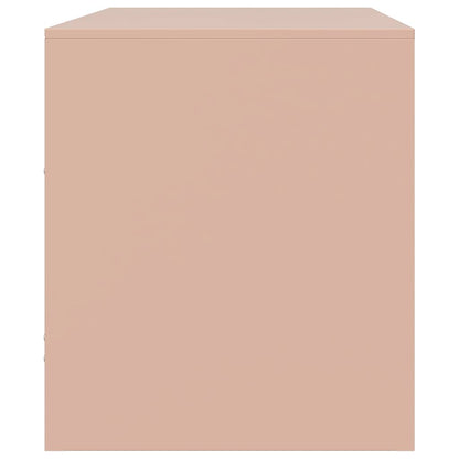 TV Cabinets 2 pcs Pink 67x39x44 cm Steel