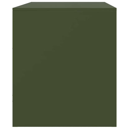 TV Cabinets 2 pcs Olive Green 67x39x44 cm Steel