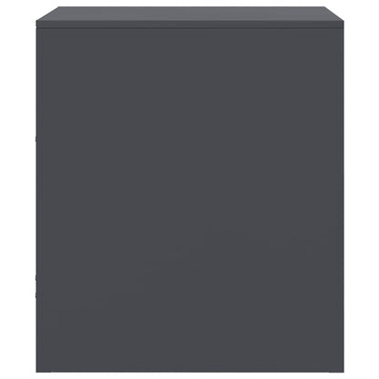 Bedside Cabinet Anthracite 34.5x39x44 cm Steel