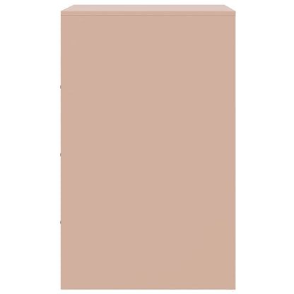 Bedside Cabinet Pink 34.5x39x62 cm Steel