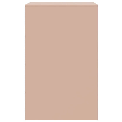 Bedside Cabinets 2 pcs Pink 34.5x39x62 cm Steel