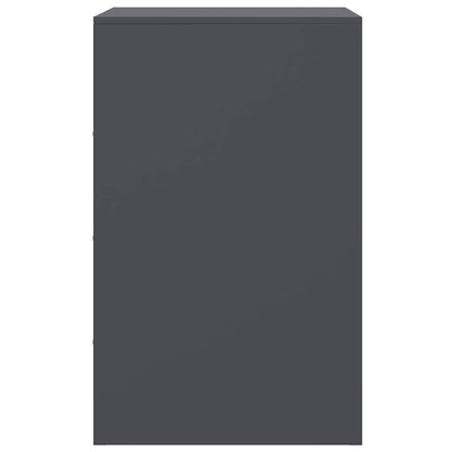 Bedside Cabinets 2 pcs Anthracite 34.5x39x62 cm Steel