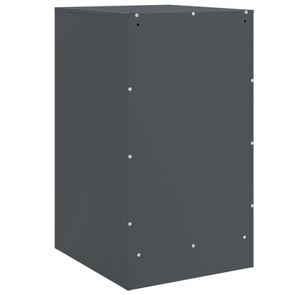 Bedside Cabinets 2 pcs Anthracite 34.5x39x62 cm Steel
