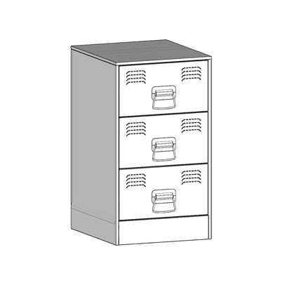 Bedside Cabinets 2 pcs Anthracite 34.5x39x62 cm Steel