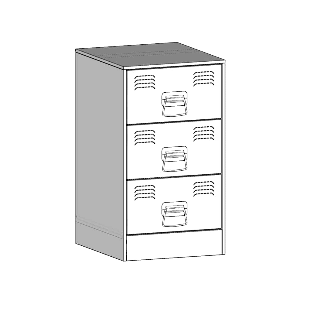 Bedside Cabinet Mustard Yellow 34.5x39x62 cm Steel