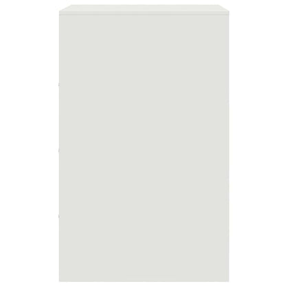 Bedside Cabinets 2 pcs White 34.5x39x62 cm Steel