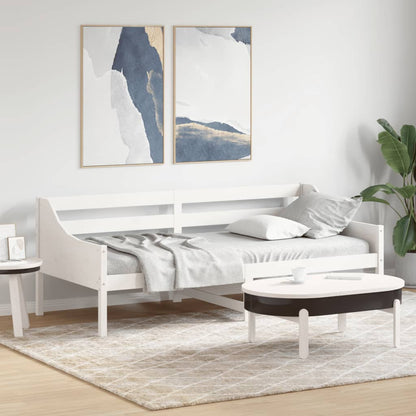 Day Bed without Mattress White 80x200 cm Solid Wood Pine
