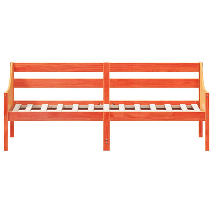 Day Bed without Mattress Wax Brown 90x190 cm Single Solid Wood Pine
