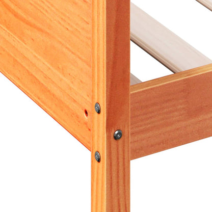 Day Bed without Mattress Wax Brown 90x190 cm Single Solid Wood Pine