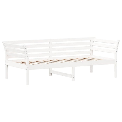 Day Bed without Mattress White 90x200 cm Solid Wood Pine
