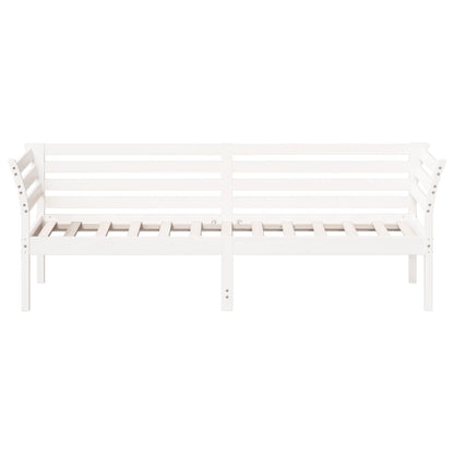 Day Bed without Mattress White 90x200 cm Solid Wood Pine