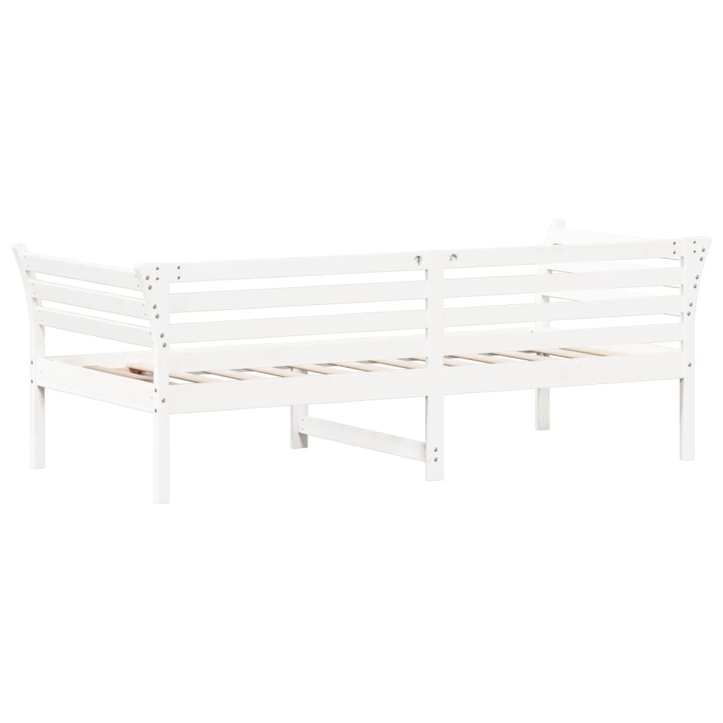 Day Bed without Mattress White 90x200 cm Solid Wood Pine