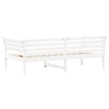 Day Bed without Mattress White 90x200 cm Solid Wood Pine