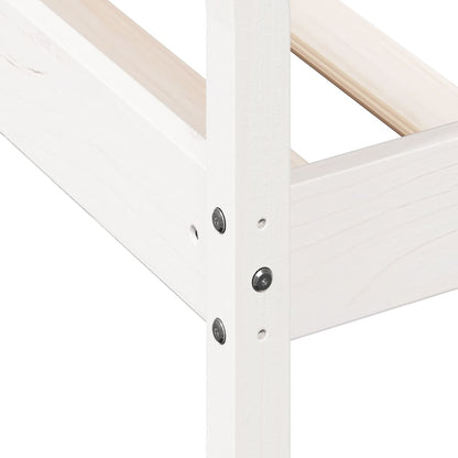 Day Bed without Mattress White 90x200 cm Solid Wood Pine