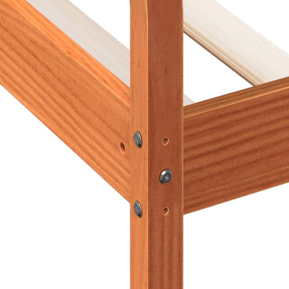 Day Bed without Mattress Wax Brown 100x200 cm Solid Wood Pine