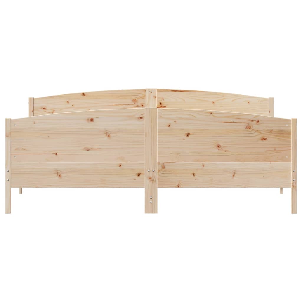 Bed Frame without Mattress 180x200 cm Super King Solid Wood Pine