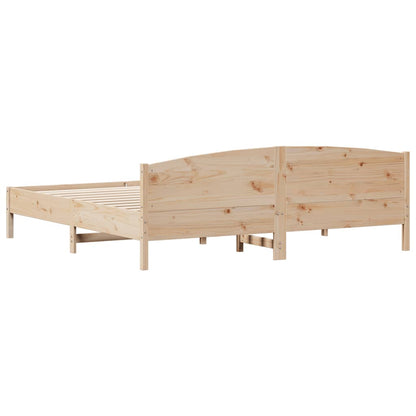 Bed Frame without Mattress 180x200 cm Super King Solid Wood Pine