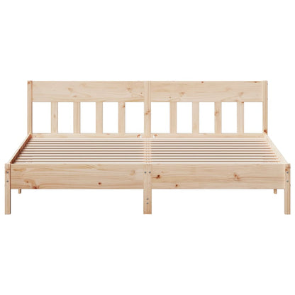 Bed Frame without Mattress 180x200 cm Super King Solid Wood Pine