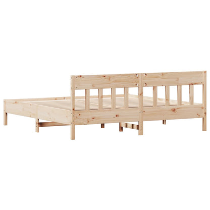 Bed Frame without Mattress 180x200 cm Super King Solid Wood Pine