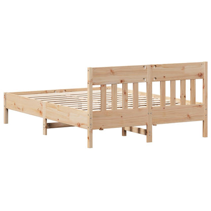 Bed Frame without Mattress 160x200 cm Solid Wood Pine
