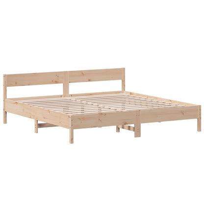 Bed Frame without Mattress 180x200 cm Super King Solid Wood Pine