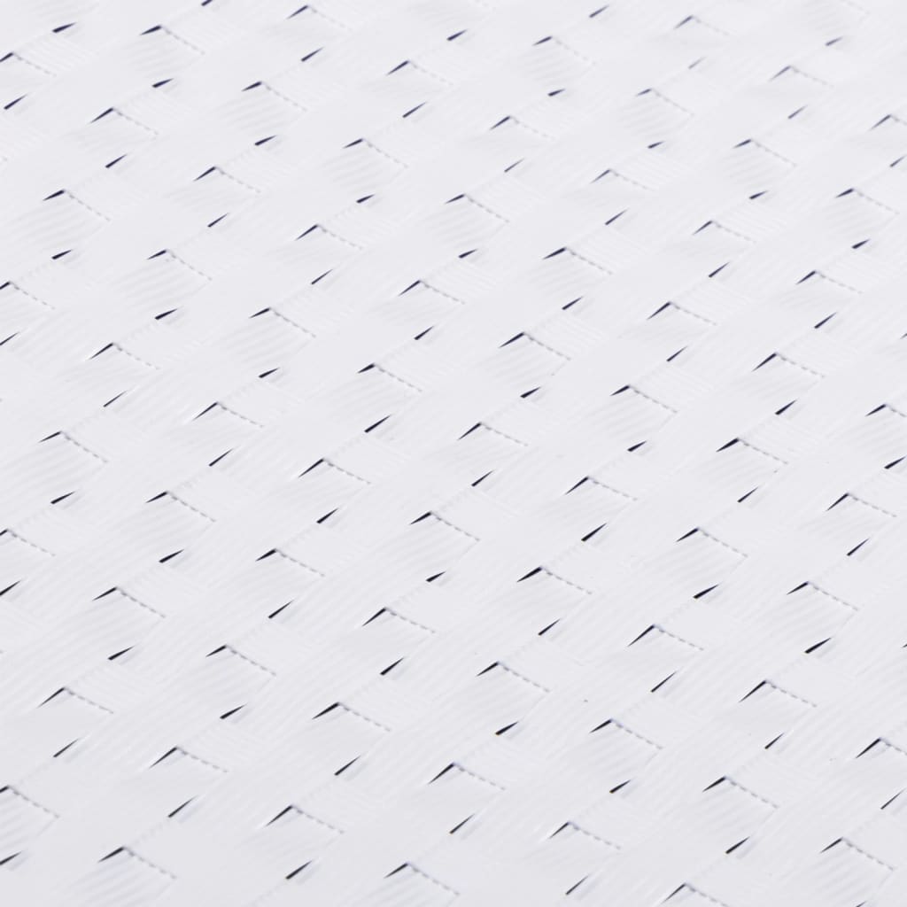 Balcony Screen White 300x80 cm Poly Rattan