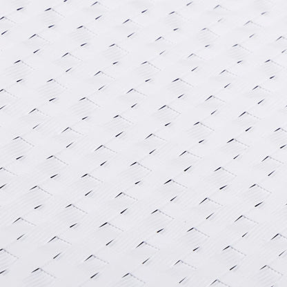 Balcony Screen White 300x80 cm Poly Rattan