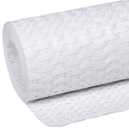 Balcony Screen White 1000x80 cm Poly Rattan