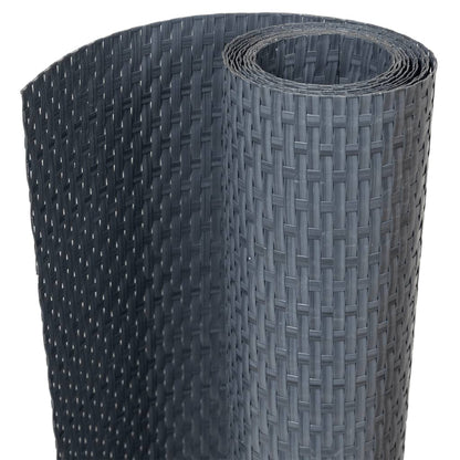Balcony Screens 5 pcs Anthracite 255x19 cm Poly Rattan