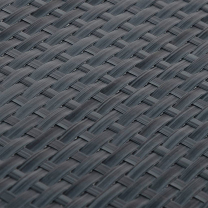 Balcony Screens 5 pcs Anthracite 255x19 cm Poly Rattan