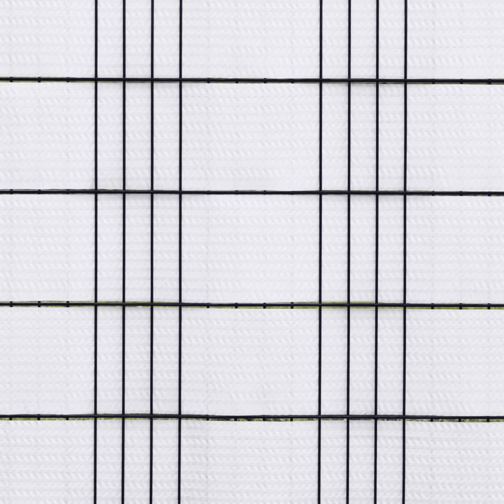 Balcony Screens 5 pcs White 255x19 cm Poly Rattan