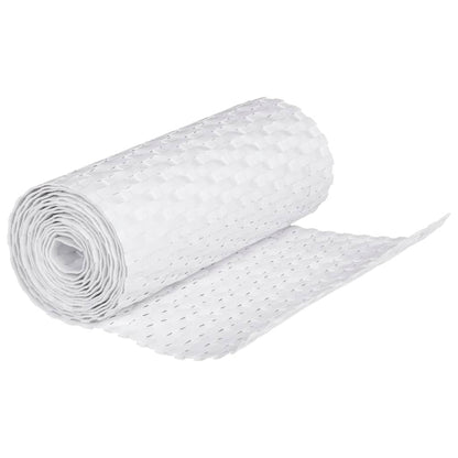 Balcony Screens 10 pcs White 255x19 cm Poly Rattan