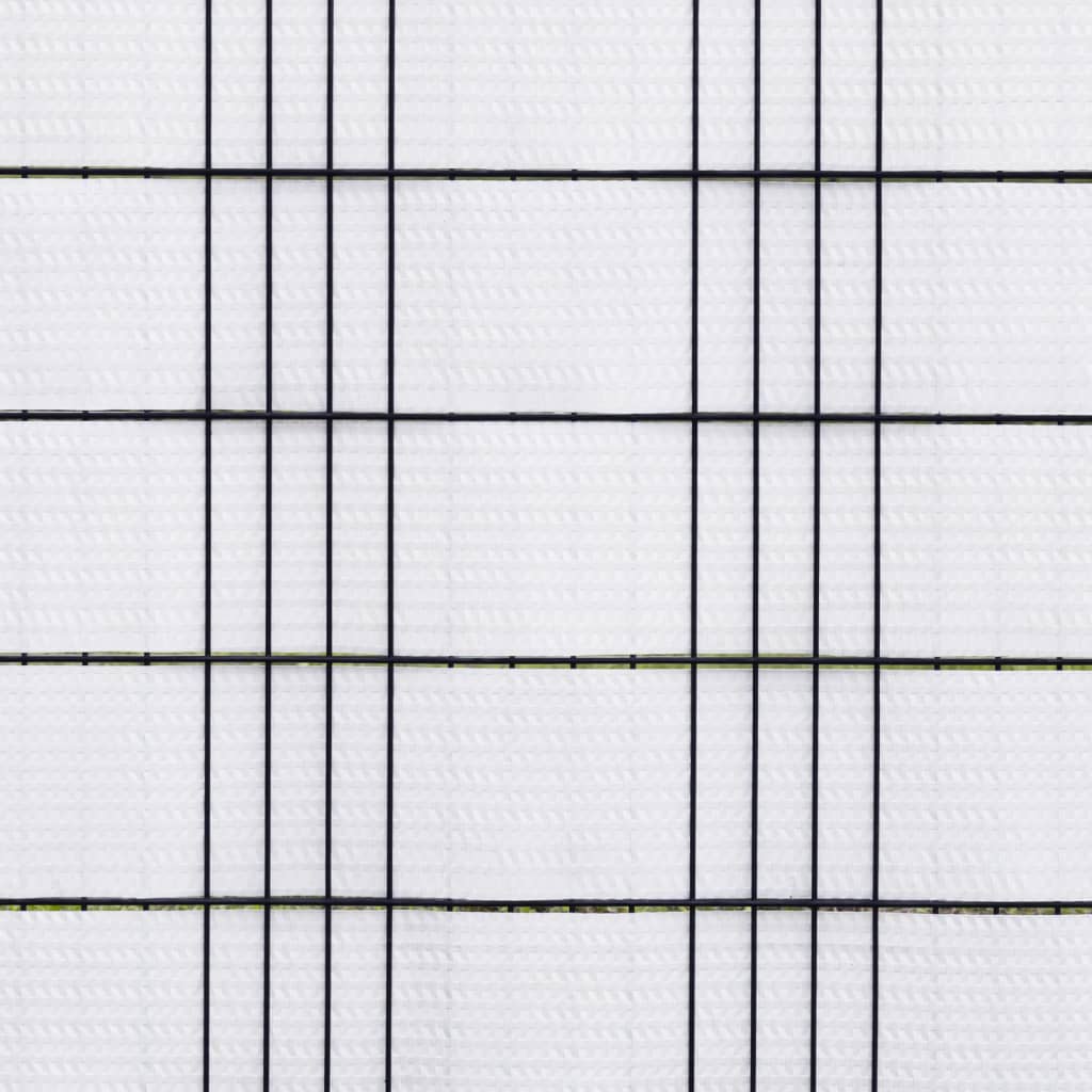 Balcony Screens 10 pcs White 255x19 cm Poly Rattan