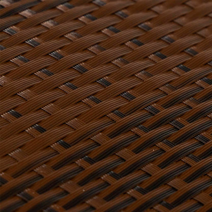 Balcony Screens 10 pcs Brown and Black 255x19 cm Poly Rattan