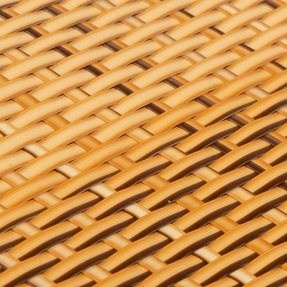 Balcony Screens 10 pcs Light Brown 255x19 cm Poly Rattan