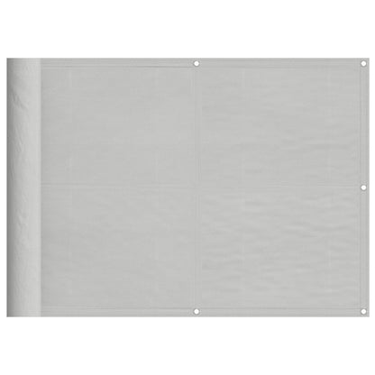 Balcony Screen Light Grey 75x500 cm 100% Polyester Oxford