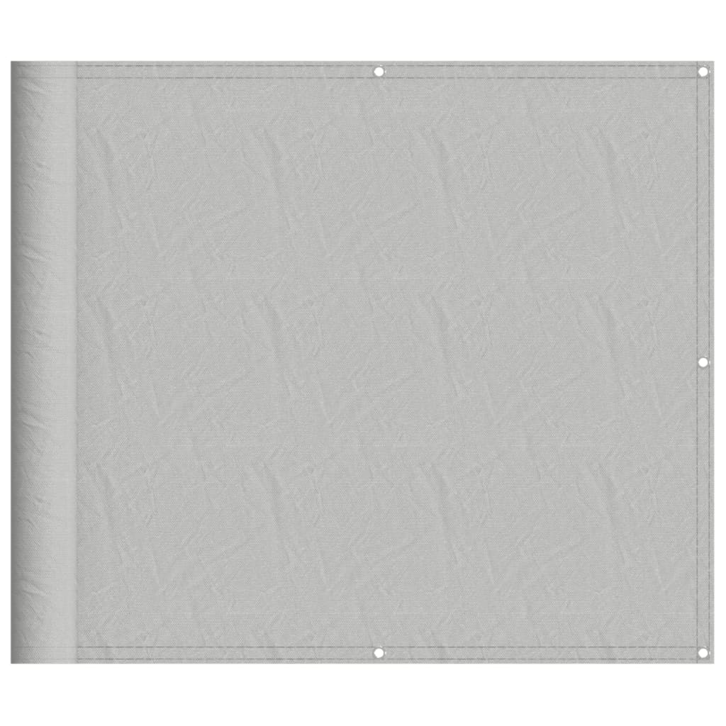 Balcony Screen Light Grey 90x400 cm 100% Polyester Oxford