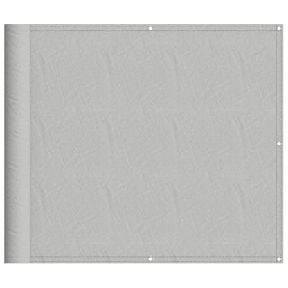Balcony Screen Light Grey 90x400 cm 100% Polyester Oxford