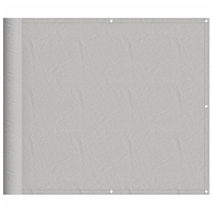 Balcony Screen Light Grey 90x500 cm 100% Polyester Oxford