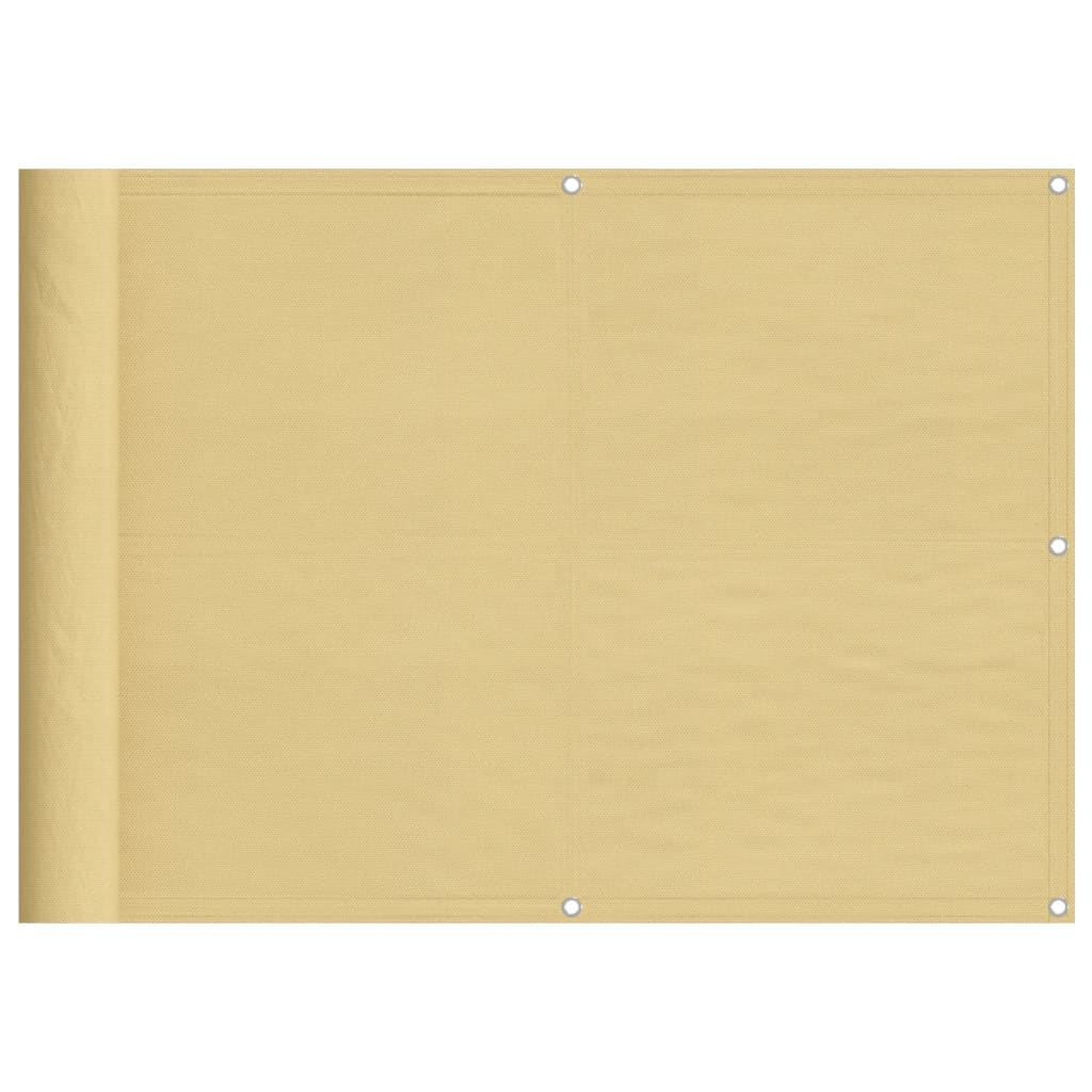 Balcony Screen Sand 75x500 cm 100% Polyester Oxford