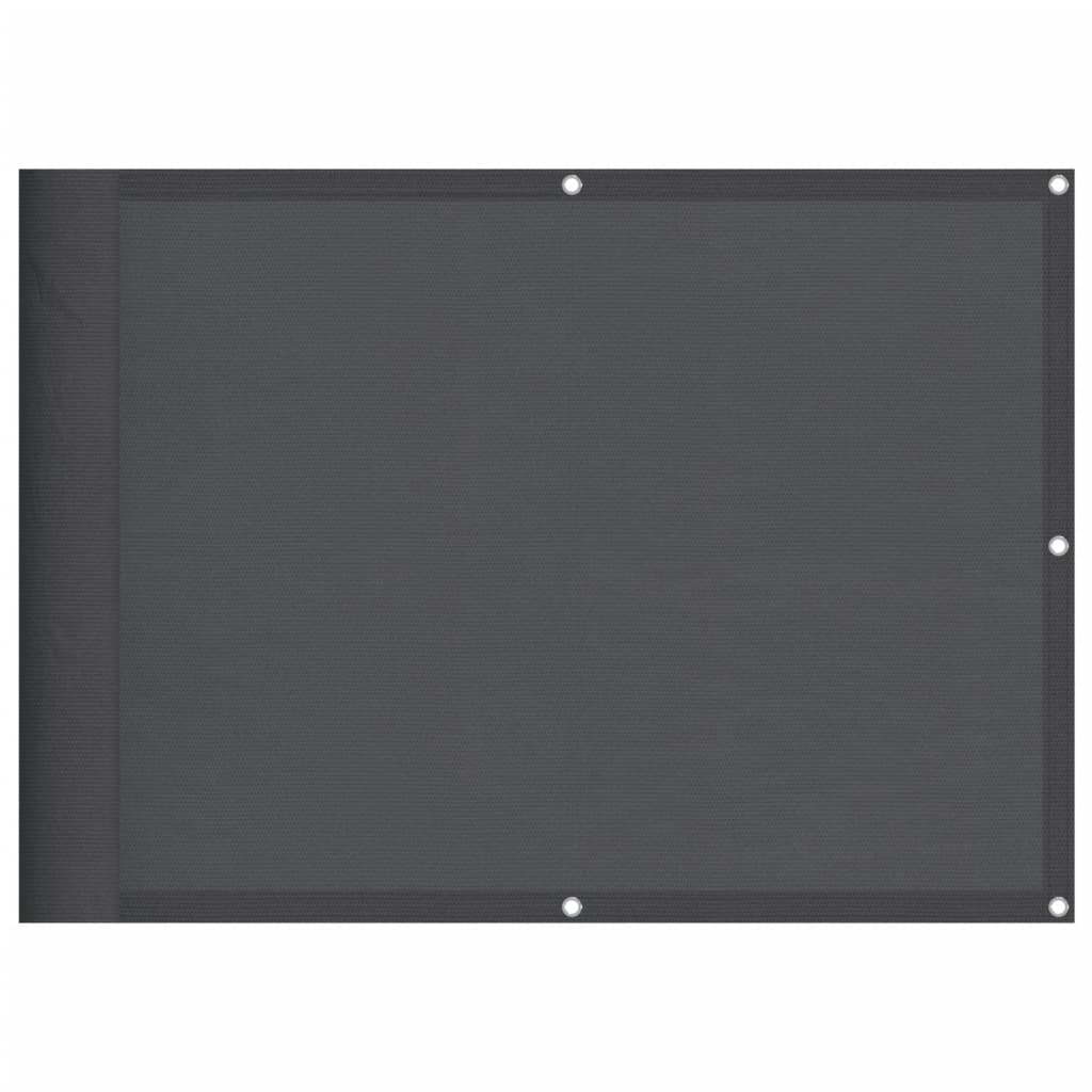 Balcony Screen Anthracite 75x700 cm 100% Polyester Oxford