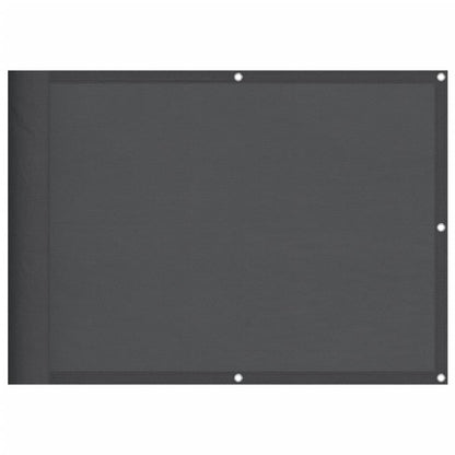 Balcony Screen Anthracite 75x700 cm 100% Polyester Oxford