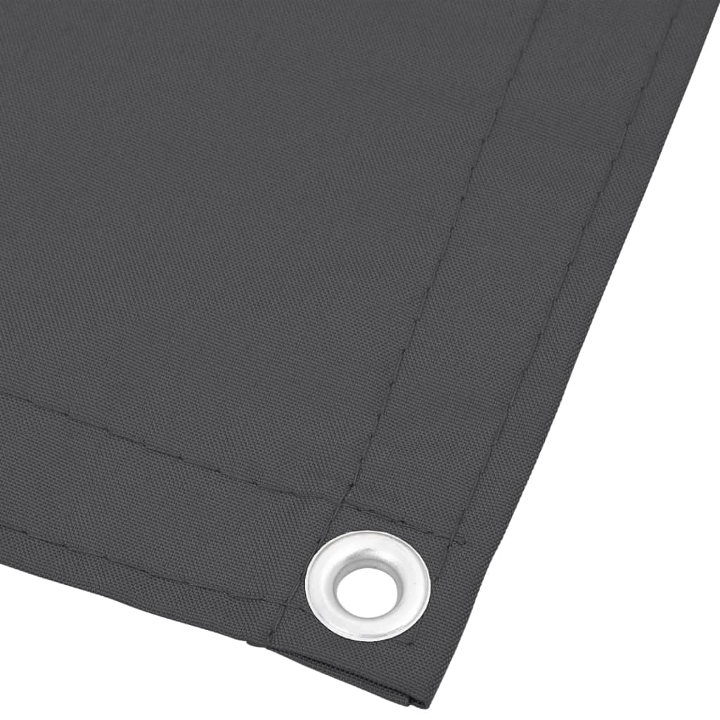 Balcony Screen Anthracite 120x700 cm 100% Polyester Oxford
